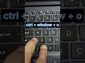 how to open on screen keyboard in windows with shortcut key?