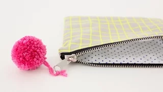 how to sew a lined zipper pouch great for beginners 
