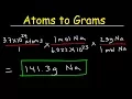 How To Convert Between Moles Atoms and Grams In Chemistry - QUICK SIMPLE