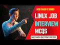 Linux Job Interview MCQs Must-Know Questions for 2025