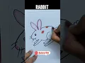 HOW TO COLOUR IN DRAWING OF RABBIT COLOURING FOR BEGINNERS