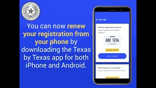 Renew your Vehicle Registration with the Texas by Texas TxT smartphone app
