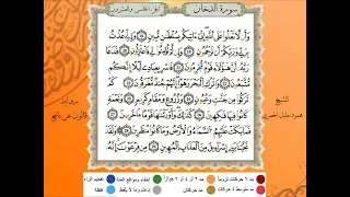 ٤٤ سورة الدخان بصوت محمود الحصري صوت وصورة بجودة عالية برواية قالون عن نافع 