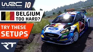 WRC 10 Ford Fiesta WRC Belgium SETUPS