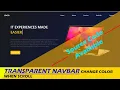Change Navbar Color on Scroll Navbar Change from Transparent to Color on Scroll