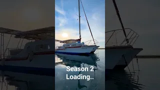 Season 2 loading… #boatlife #electriccatamaran #liveaboard #electricboat