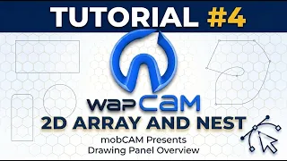 wapCAM Tutorial - 2D Array Nesting Rectangular Polar Along Path Nesting