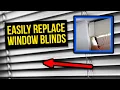 how to replace blinds easy and quick