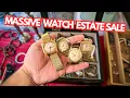 Finding a TON of Vintage Watches at Estate Sales For 200