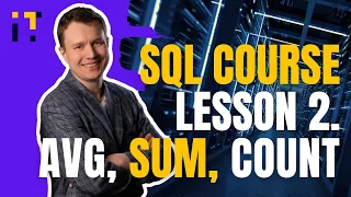 SQL tutorial for beginners Basics of SUM AVG COUNT Lesson 2
