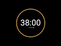 38 Minute Countdown Timer with Alarm iPhone Timer Style