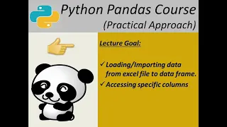 python pandas course loading data from Excel file