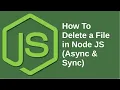 How To Delete a File in Node Js - Async Sync Java Inspires