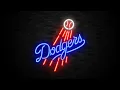 LOS ANGELES DODGERS MLB NEON SIGN BACKGROUND LOOP HOURS WITH MUSIC