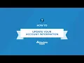 How to update your account information