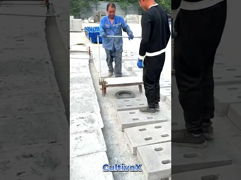 Concrete Block Demolding and Stacking Process