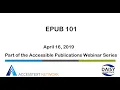 EPUB 101 - ATN webinar series
