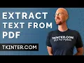 How To Extract Text From PDF Files - Tkinter Projects 6