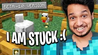 STUCK IN BETA 1.0 - MINECRAFT EVOLUTION SERIES UNCUT YAPPING !! DAY 3