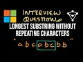 Longest Substring Without Repeating Characters - LeetCode 3