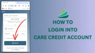 How to Login into Care Credit Account 2024 Sign In to Care Credit Account