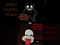 Fell Sans VS Wiki Sans
