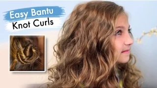 Bantu Knot Curls Easy No-Heat Curls Cute Girls Hairstyles