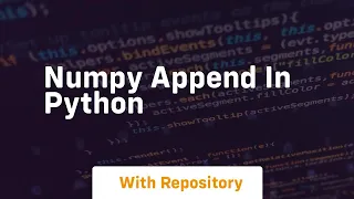 numpy append in python
