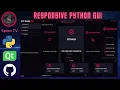 Python build a responsive GUI UI with ANIMATED transitions PyQt PySide Custom Widgets Module