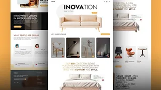 How to Create a Responsive Furniture Website Using HTML CSS JavaScript Hindi Tutorial