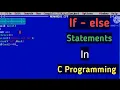 If else statement in c programming it s syntax flowchart