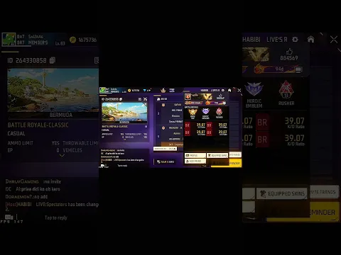 Only V Badge Player Custom π± Free Fire Max | #shorts #freefire #ffshorts