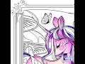 Unicorn colouring GIF
