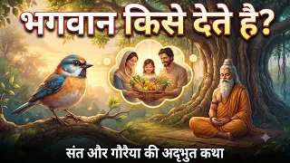 भगवान किसको देते है और किससे छीन लेते है ? । संत और गौराया की अद्भुत आध्यात्मिक कथा । कृष्ण उपदेश