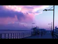 Nice Sunset and Full Moon at Woody Point Jetty Redcliffe Queensland Australia 19 October 2021
