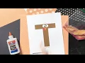 T is for Turkey Paper Kid Craft Idea Printable Template