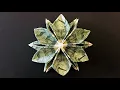 Money Flower Easy Dollar Bill Origami Flower 3D Tutorial - How to make Paper Flower
