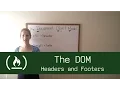 The DOM Style in the Header Script in the Footer