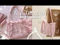 Download Lagu how to crochet the cutest mesh bag (any size!) | easy tutorial + lace shell pattern
