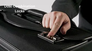 Alpine Swiss Wheeled Briefcase 4 Replaceable Wheels Pilot Lawyer Litigator Attache Case