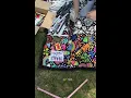 Taking My Happy Doodle Revolution Blanket Outside Briefly