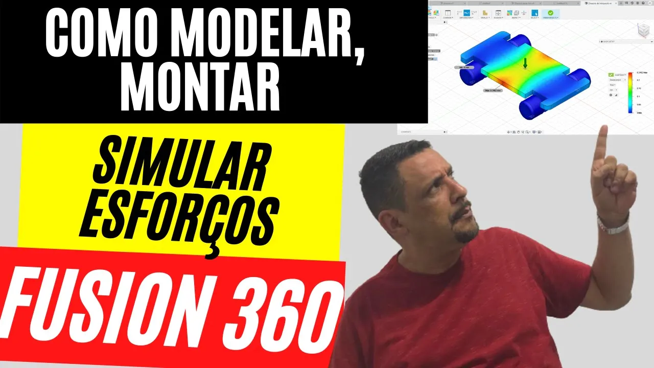 Como modelar montar e simular um chassis utilizando elementos finitos no Fusion 360