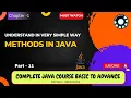 Methods in java Ch-1 P-11 Complete Java Course in hindi