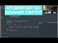 Atcoder Beginner Contest 222 Screencast FaceCam Commentary solving A B C D and E