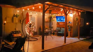 Home Amazon Christmas outdoor lights setup
