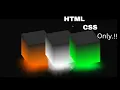 Discover the Magic of Glowing Cube Animation with CSS 3D Effects