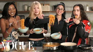 KATSEYE Cook Buldak Ramen Carbonara Together Now Serving Vogue