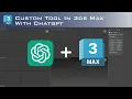 Create custom editable poly tool in 3ds max with chatgpt 3ds max script tutorial Hanora 3D