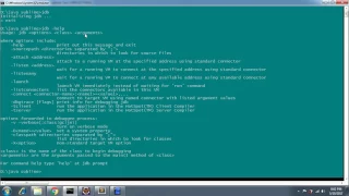 How to Debug java program from command line tool JDB