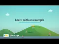 IXL Quick Tip Learn with an example